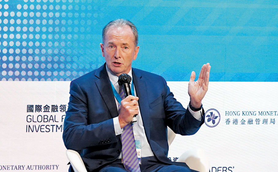 大摩董事長兼首席執行官James Gorman　香港文匯報記者曾興偉 攝