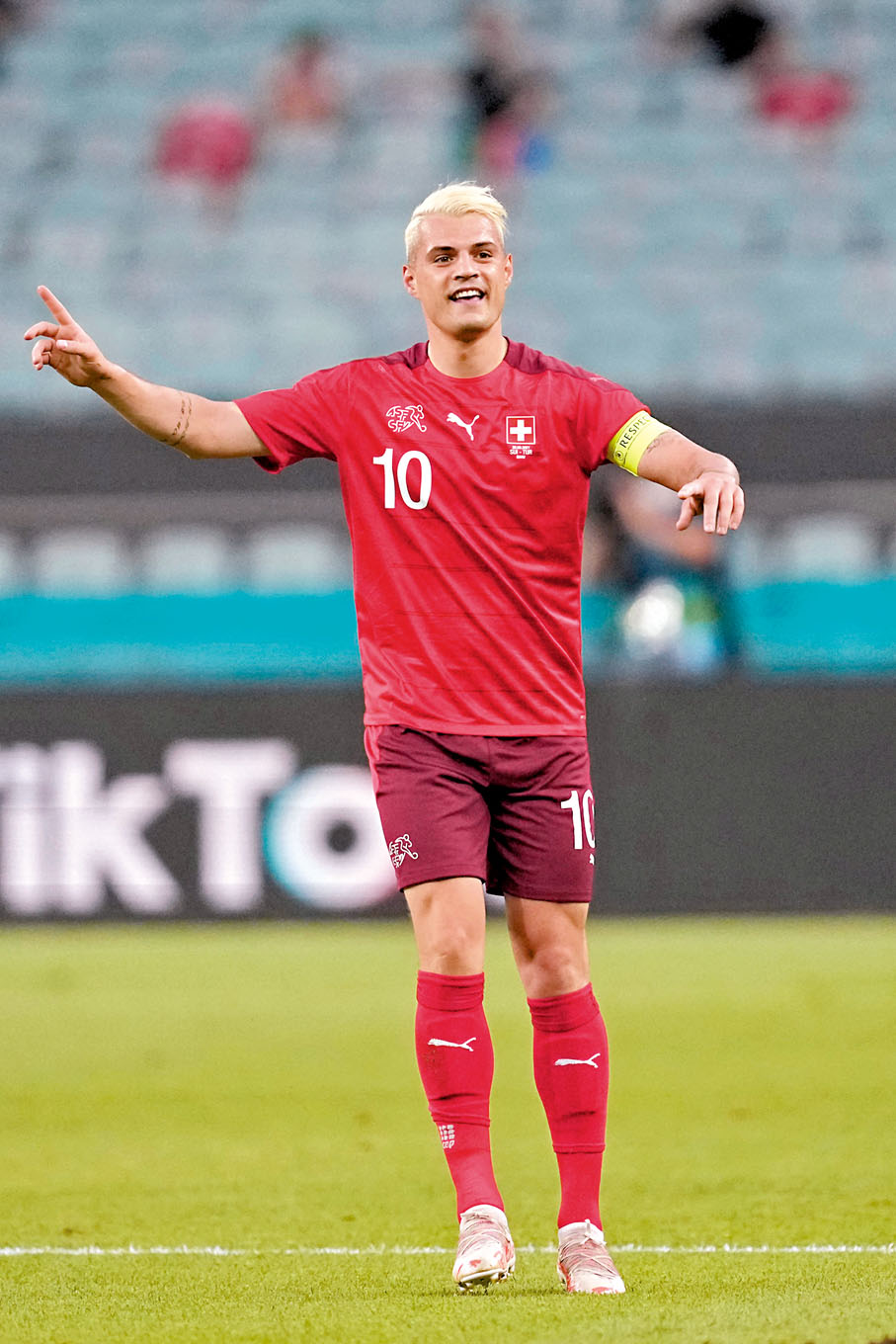 ◆格列沙加今季在阿仙奴狀態回勇，對他能否繼續擔當瑞士隊必然核心的質疑，亦漸漸消散。  法新社