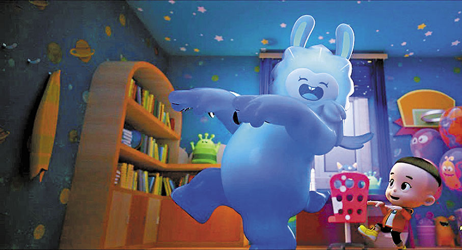 ◆太空兔為小朋友增添歡樂的可愛元素。