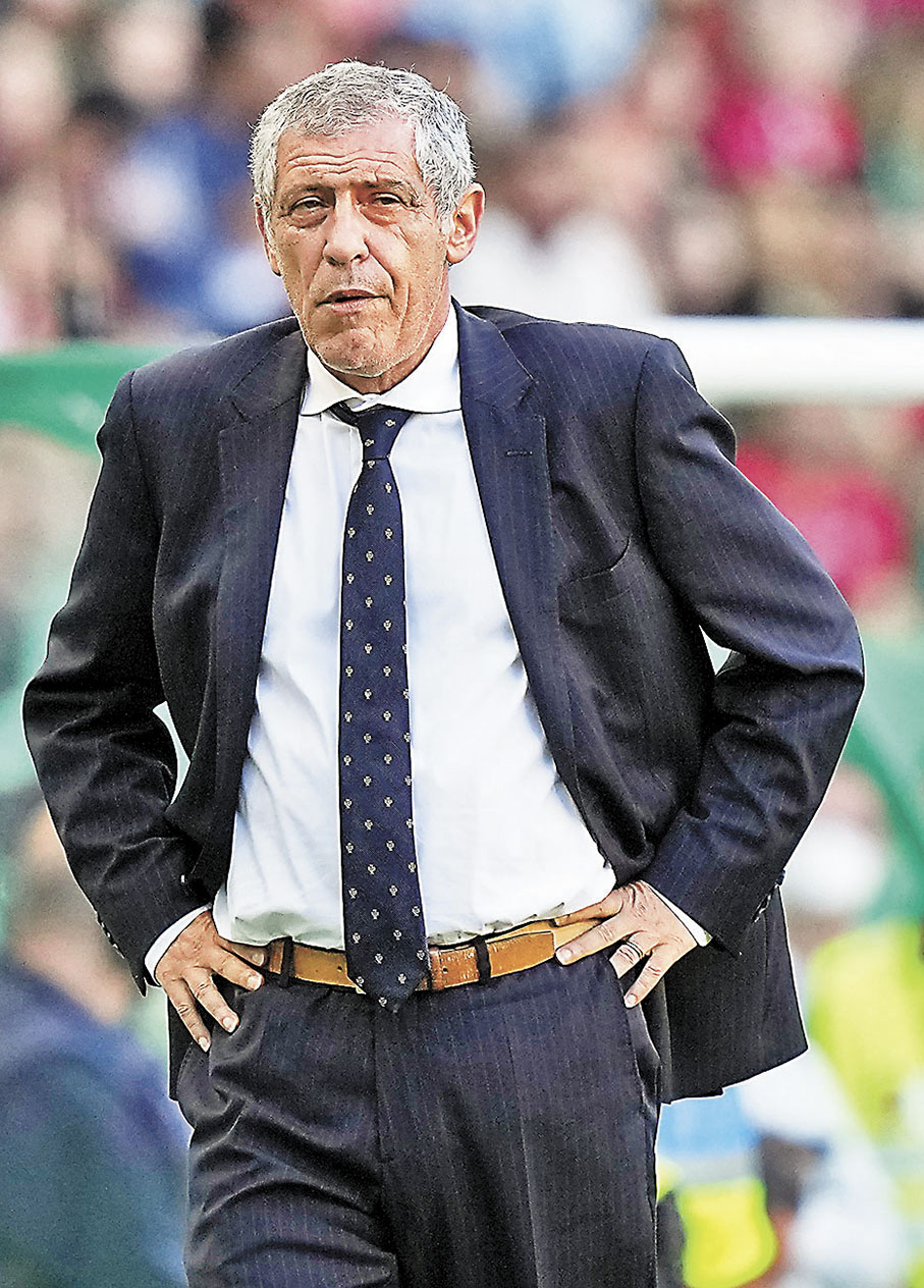 ◆葡萄牙主帥山度士屬老派教頭，其戰術思路保守之餘，在用人上有時也過分依賴老將，且看在今屆比賽能否及時作出調整。  美聯社