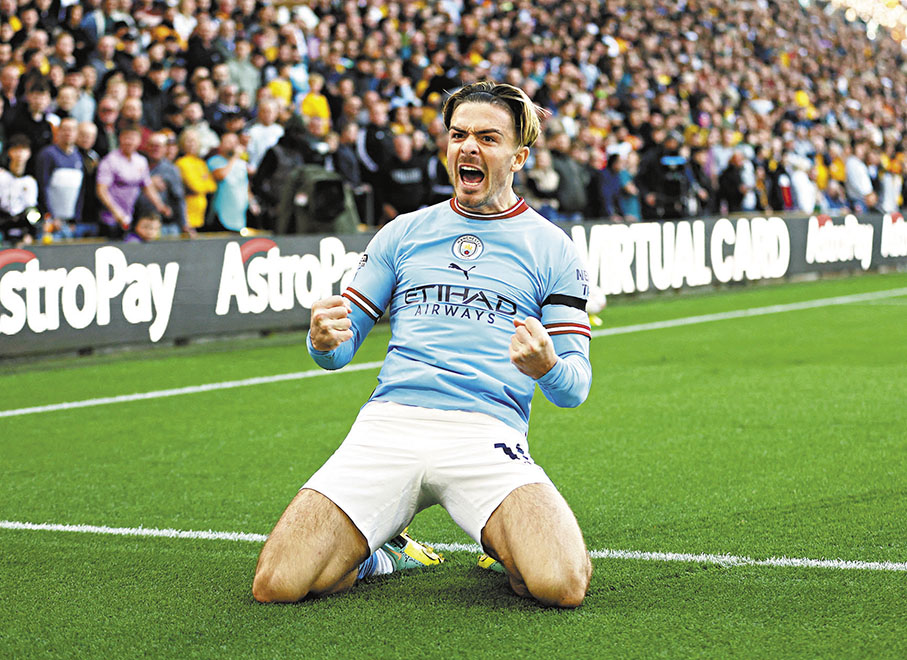 ◆曼城前場或由基亞利殊領軍。  路透社