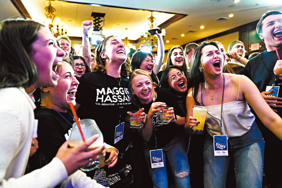 ◆民主黨選情比預期理想。法新社