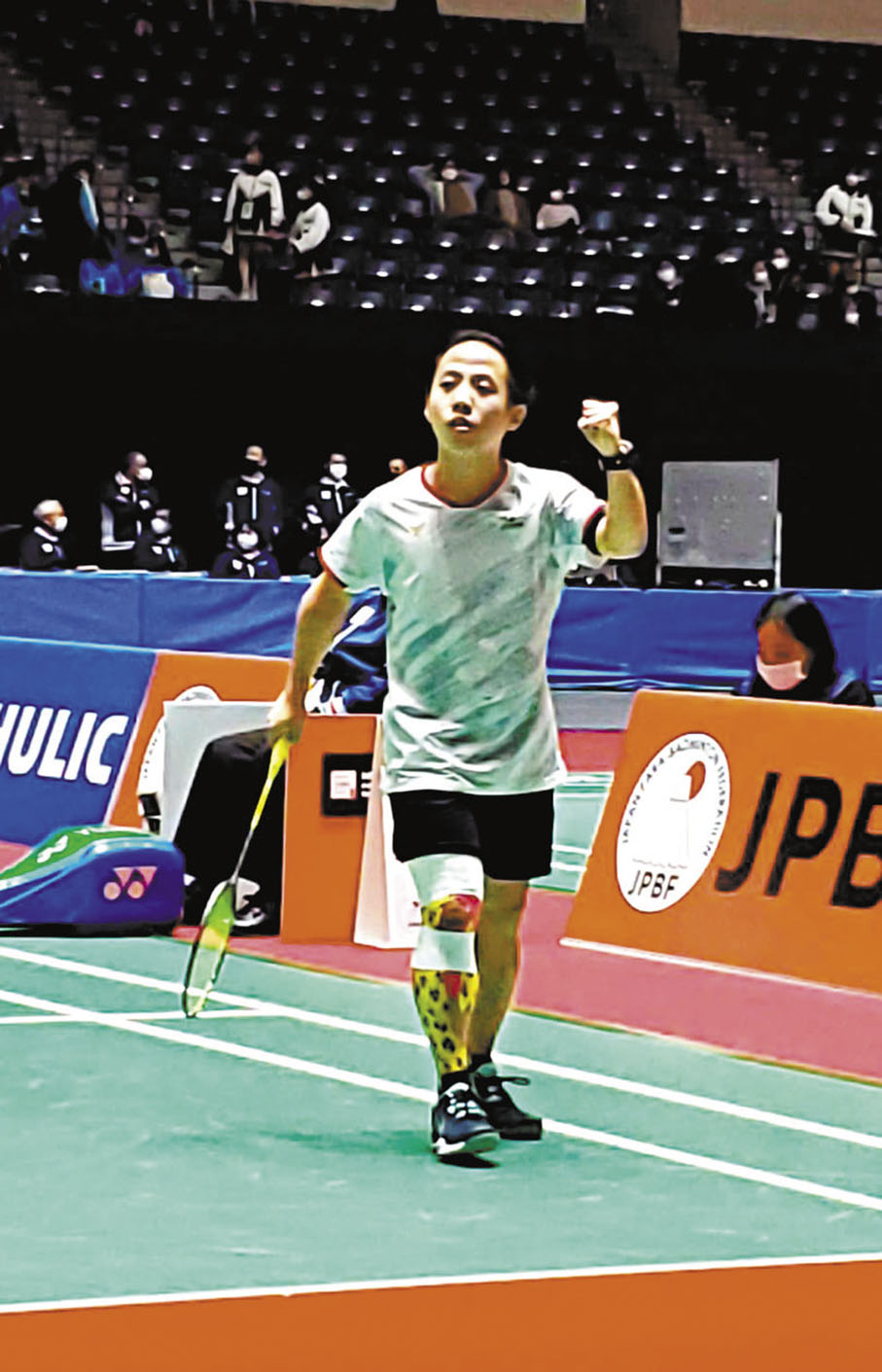 ◆朱文佳在世錦賽險勝衛冕冠軍舒法特。 香港傷殘人士體育協會圖片