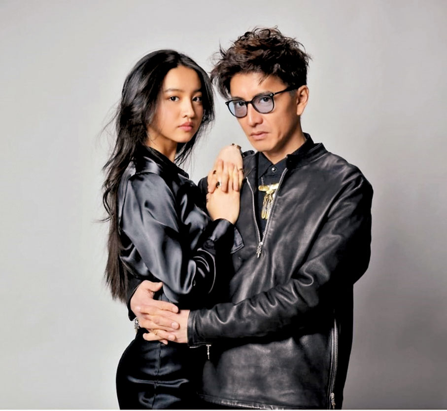 ◆ 木村光希與木村拓哉有型有格地合照。