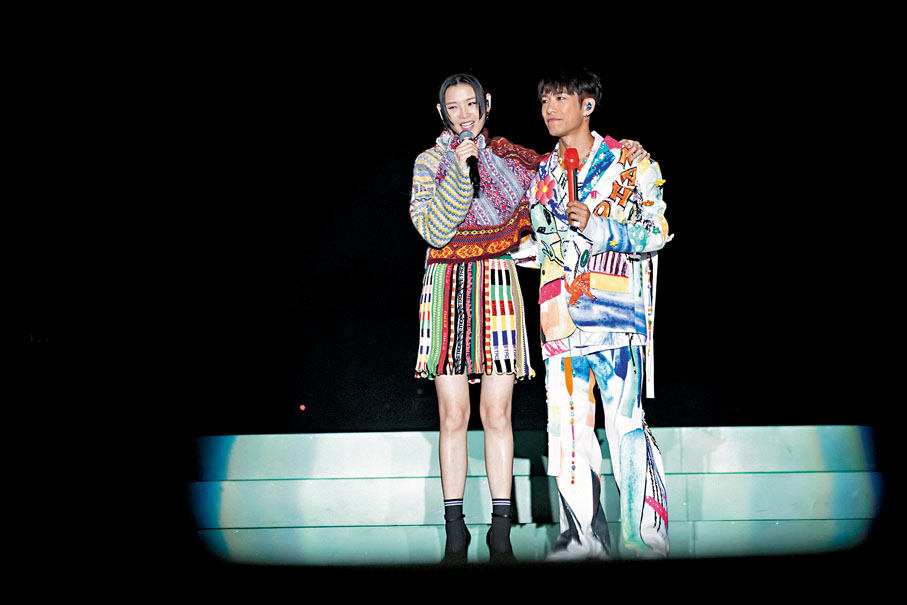 ◆陳蕾擔任表演嘉賓支持好友洪嘉豪。