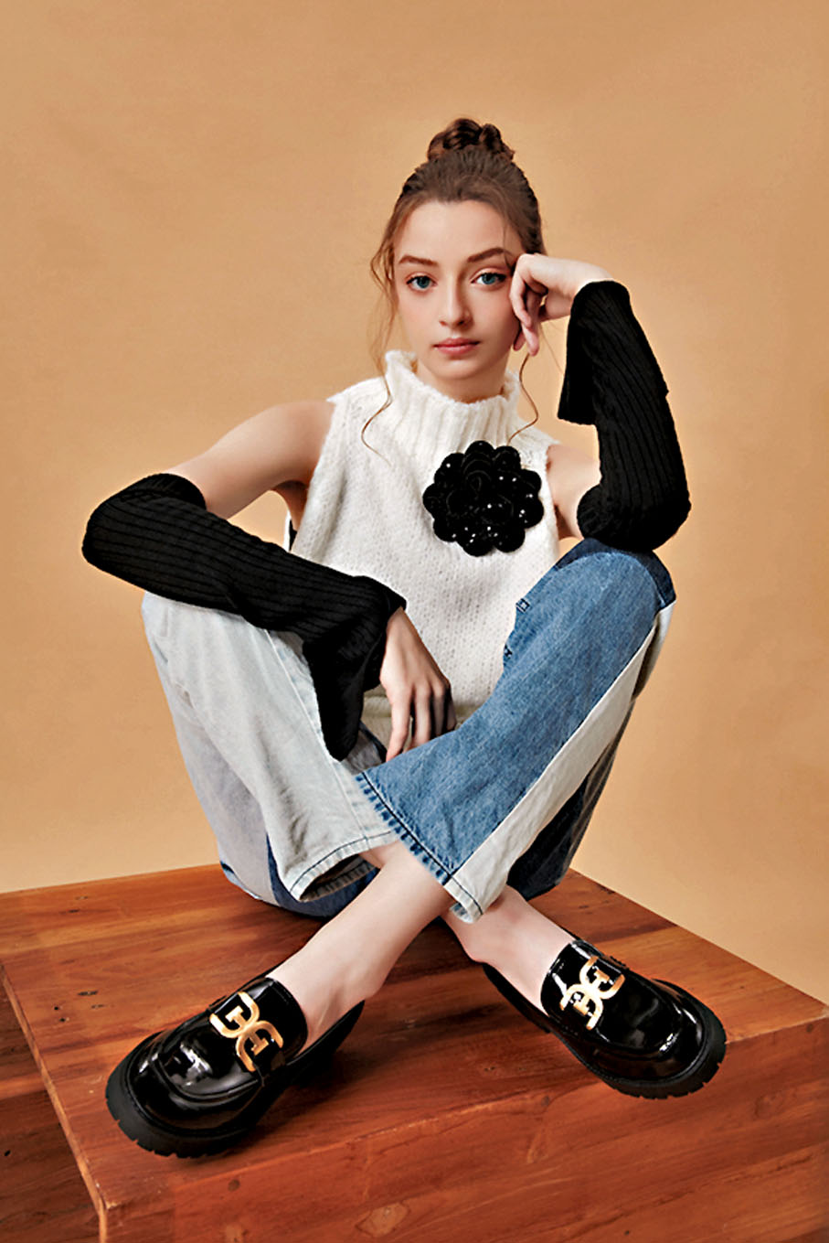 ◆型格厚底樂福鞋TESSIE