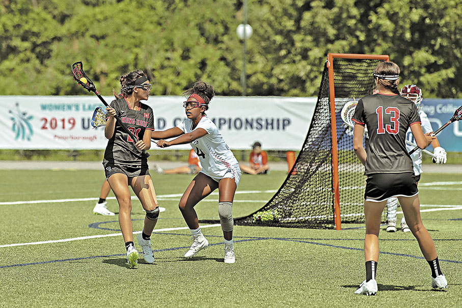 ◆港隊（黑衫）屆時將可於主場作賽。  香港棍網球總會圖片