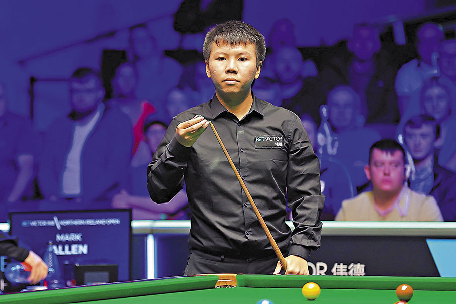 ◆周躍龍殺入16強。  WST圖片