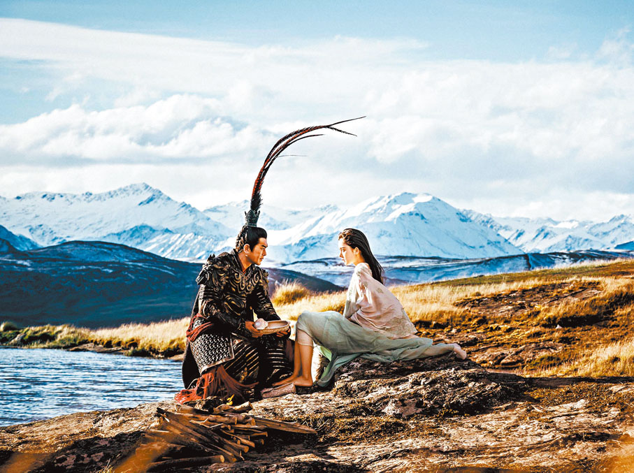 ◆ 正史雖然記載呂布有跟董卓的侍婢私通，但卻沒有記載人名。圖為電影中的呂布與貂蟬。 資料圖片