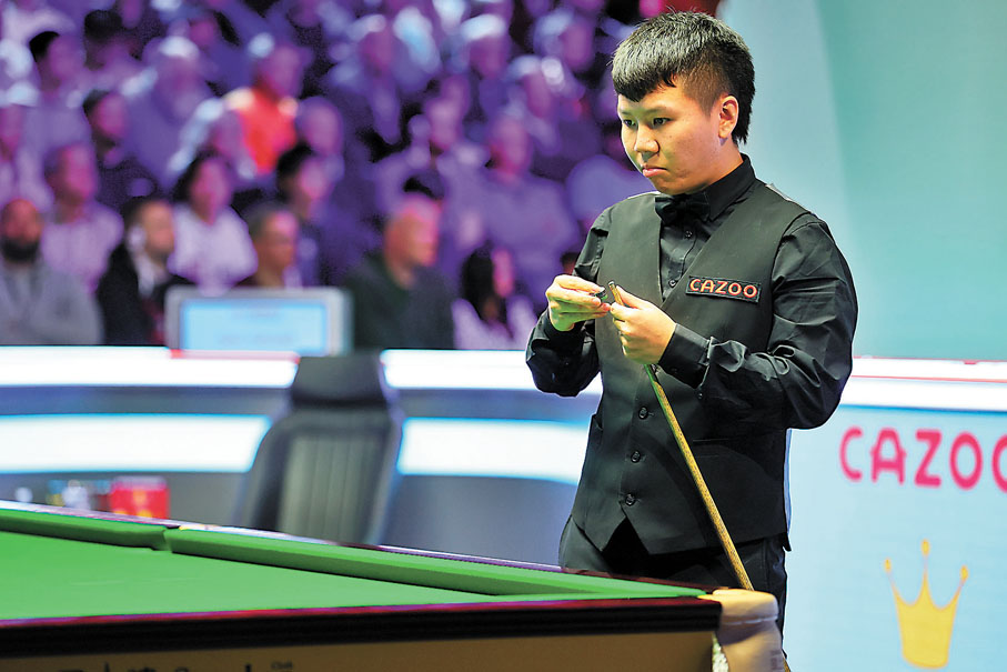 ◆ 周躍龍以0：6遭奧蘇利雲橫掃。新華社