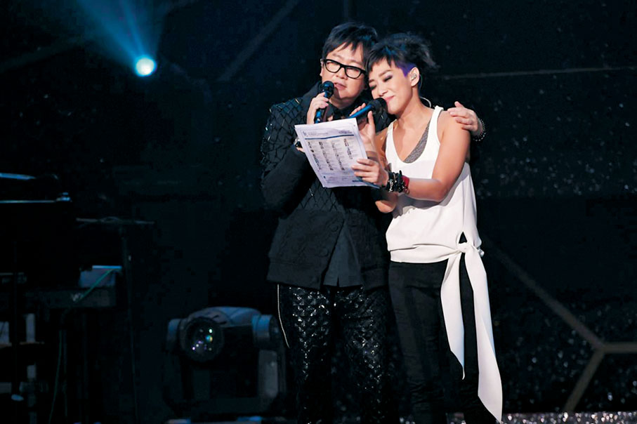 ◆林憶蓮被倫永亮封做「林醫師」。  資料圖片