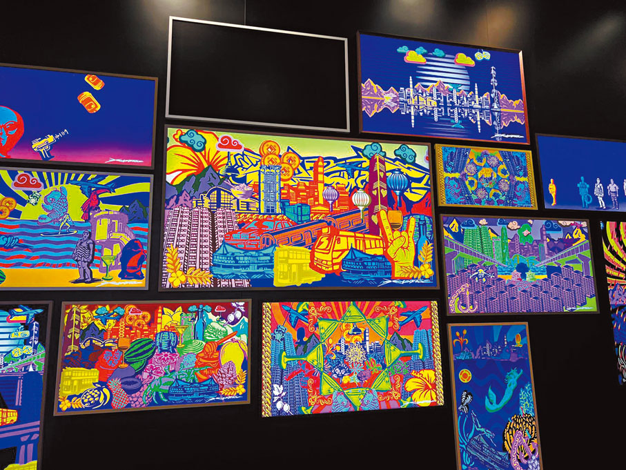 ◆影像化的香港標誌更顯作品的生命力。