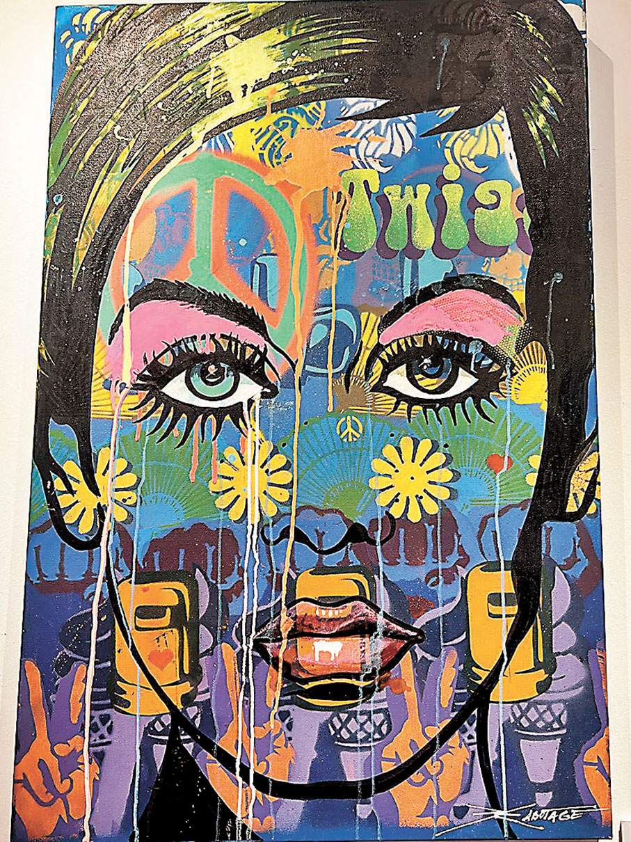 ◆作品《Twiggy》將其特質真正「臉譜化」。