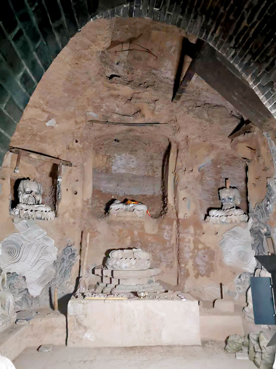 ◆石空寺閻君洞破壞程度最為嚴重。