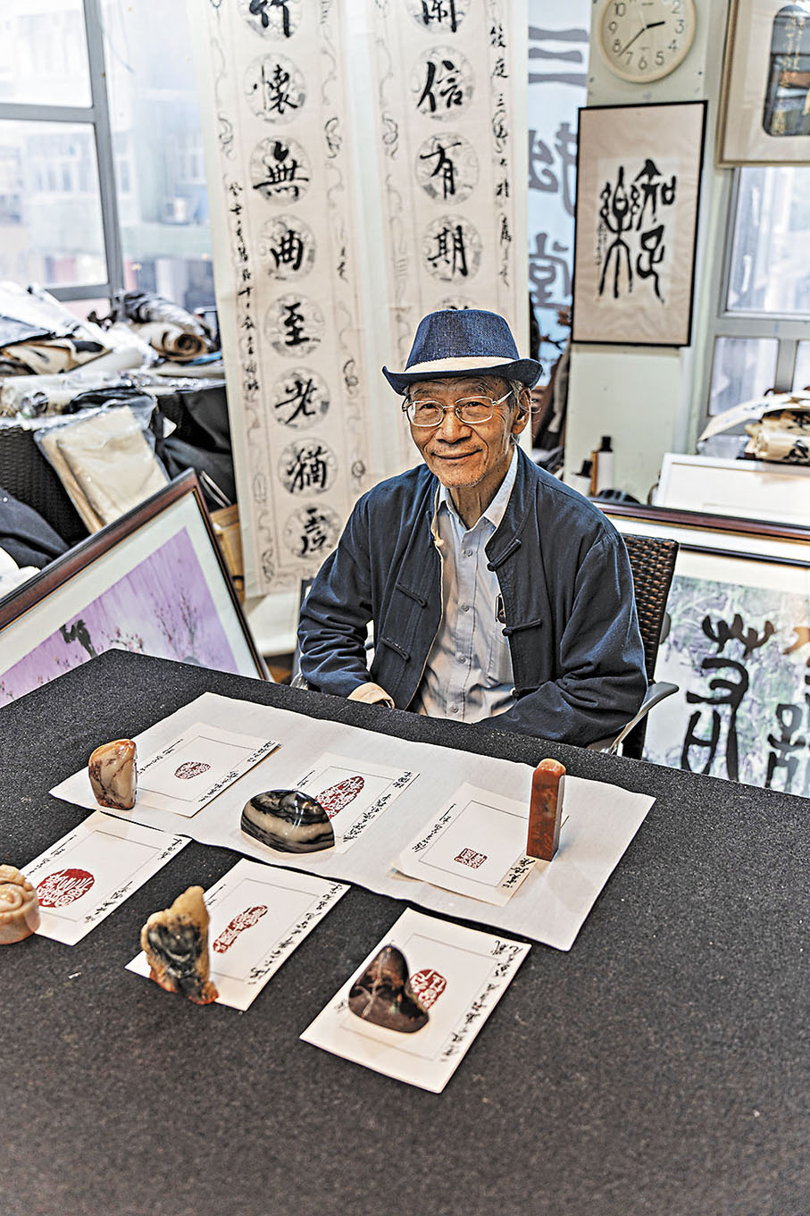 ◆傅世亨收藏壽山石多年，有不少珍貴優質的藏品。