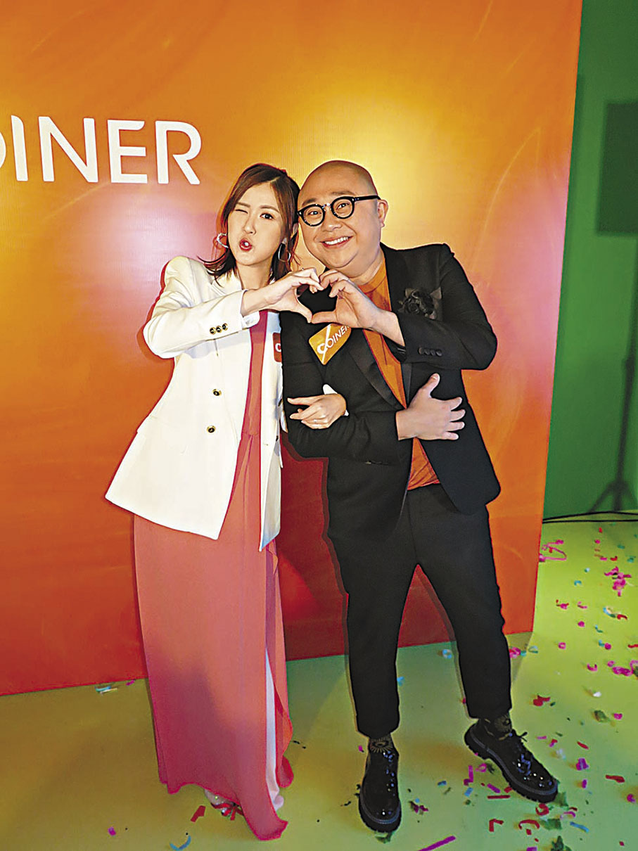 ◆劉佩玥昨日與阿Bob以劇集《美麗戰場》中的情侶配搭出席剪綵活動。