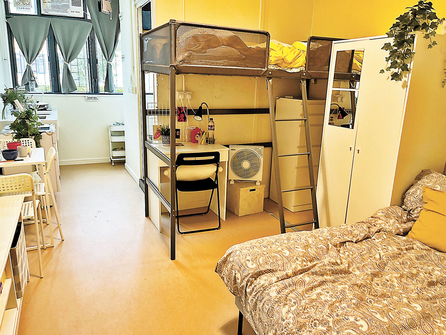 ◆ 「同心村」過渡屋三人單位。 香港文匯報記者郭倩  攝