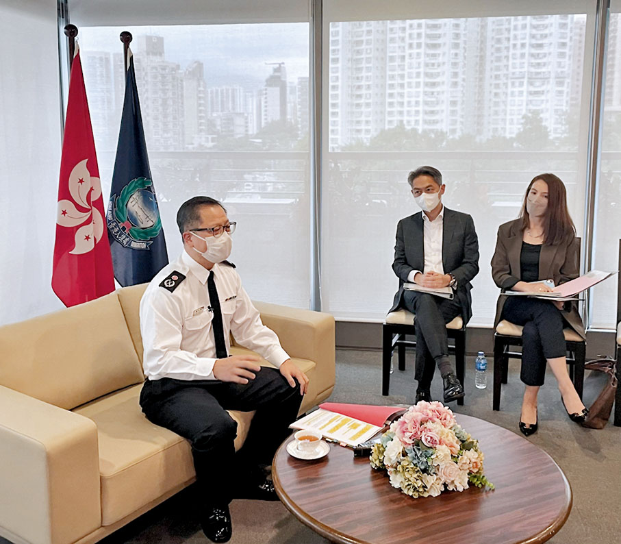 ◆入境處副處長（執法、系統及管理）戴志源表示，截至今年10月底有逾14,900名免遣返聲請人在港。香港文匯報  記者張弦 攝