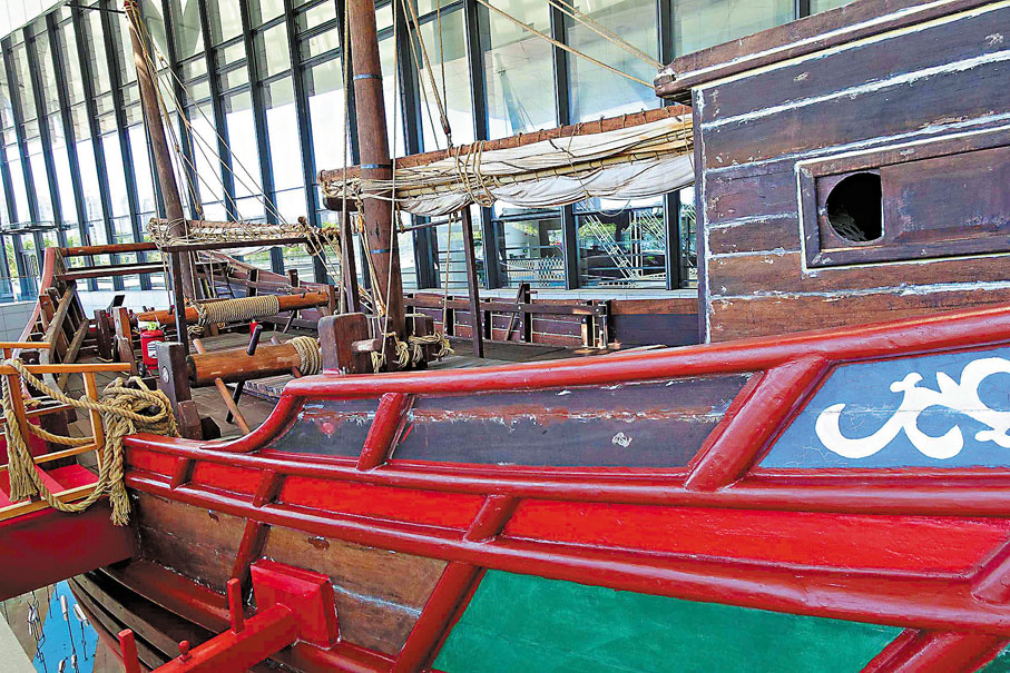 ◆「華光礁Ⅰ號」復原船使用了「魚鱗搭接」、「多重船板」、「水密隔艙」等建造工藝。