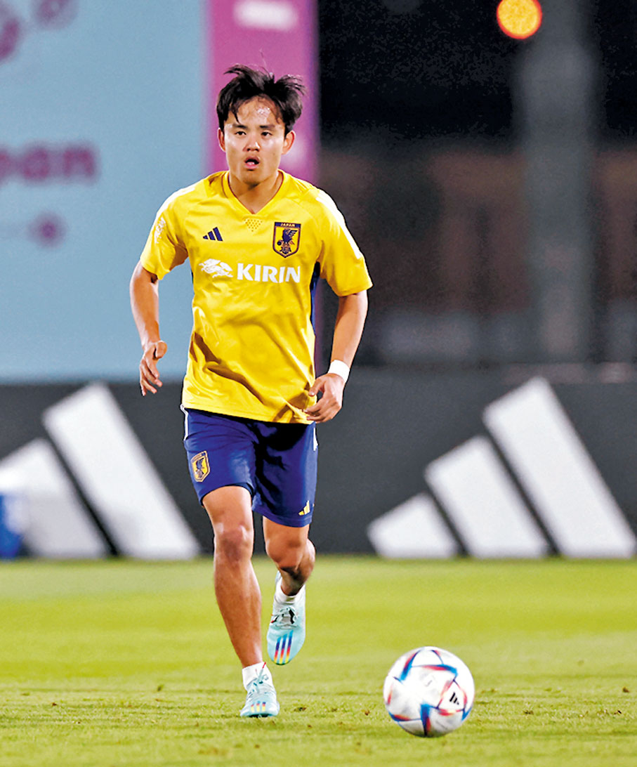 ◆久保建英希望能夠踢出最佳水準。  路透社