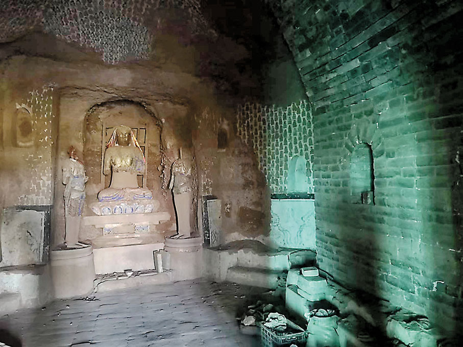 ◆須彌山博物館內現存的石窟