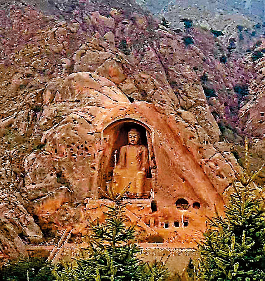 ◆大佛樓石窟近景