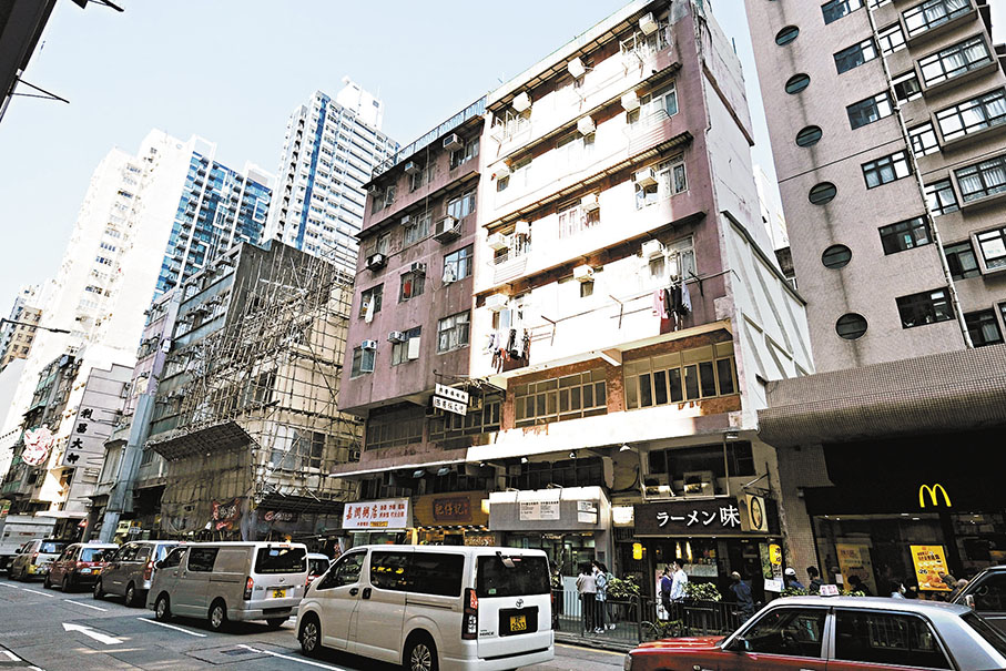 ◆ 市區重建局宣布啟動中西區皇后大道西/桂香街發展項目。 香港文匯報記者涂穴  攝