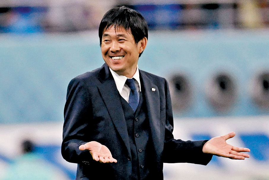 ◆森保一有望繼續執掌日本隊。 資料圖片