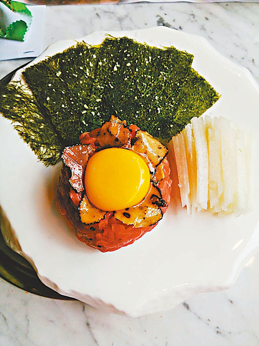 ◆松露生拌牛肉伴甘苔