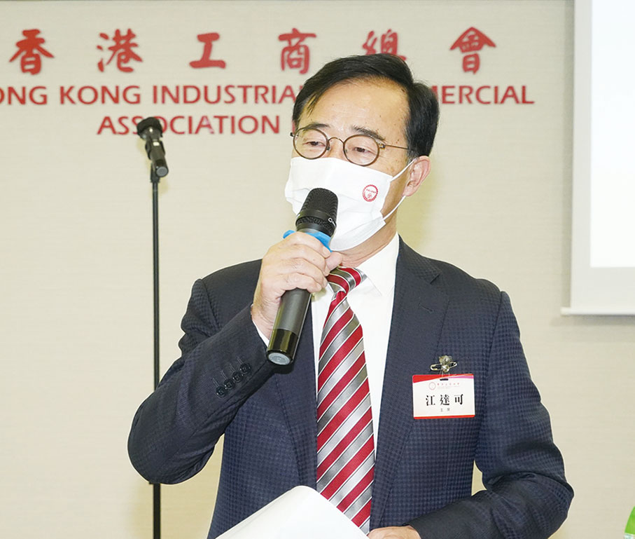 ◆ 江達可致辭。