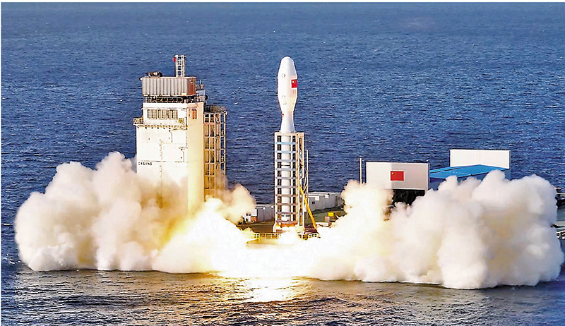 ◆ 捷龍三號運載火箭首飛成功。新華社