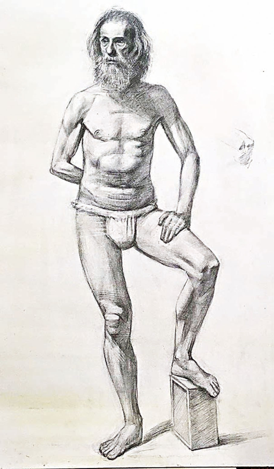 ◆繪畫男裸模難求。 作者供圖