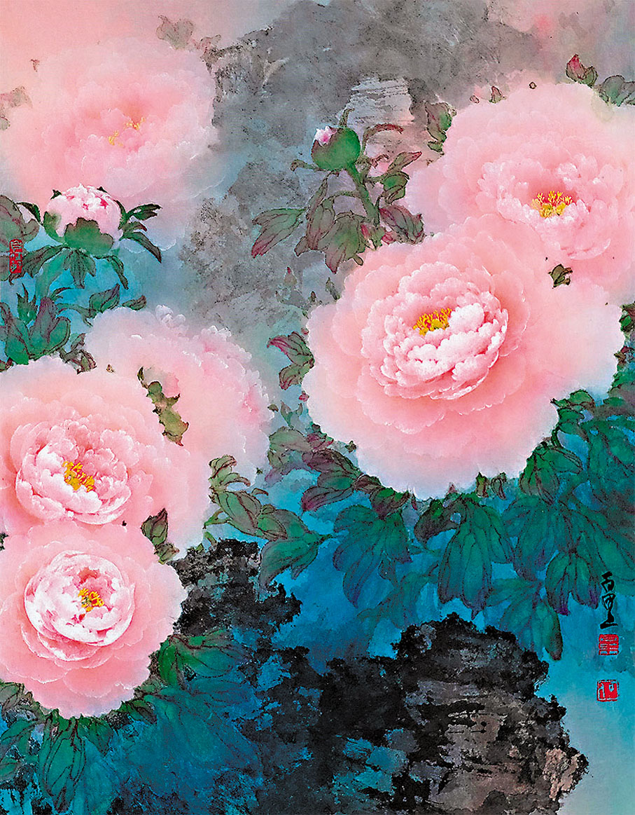 ◆何百里《春團錦簇》