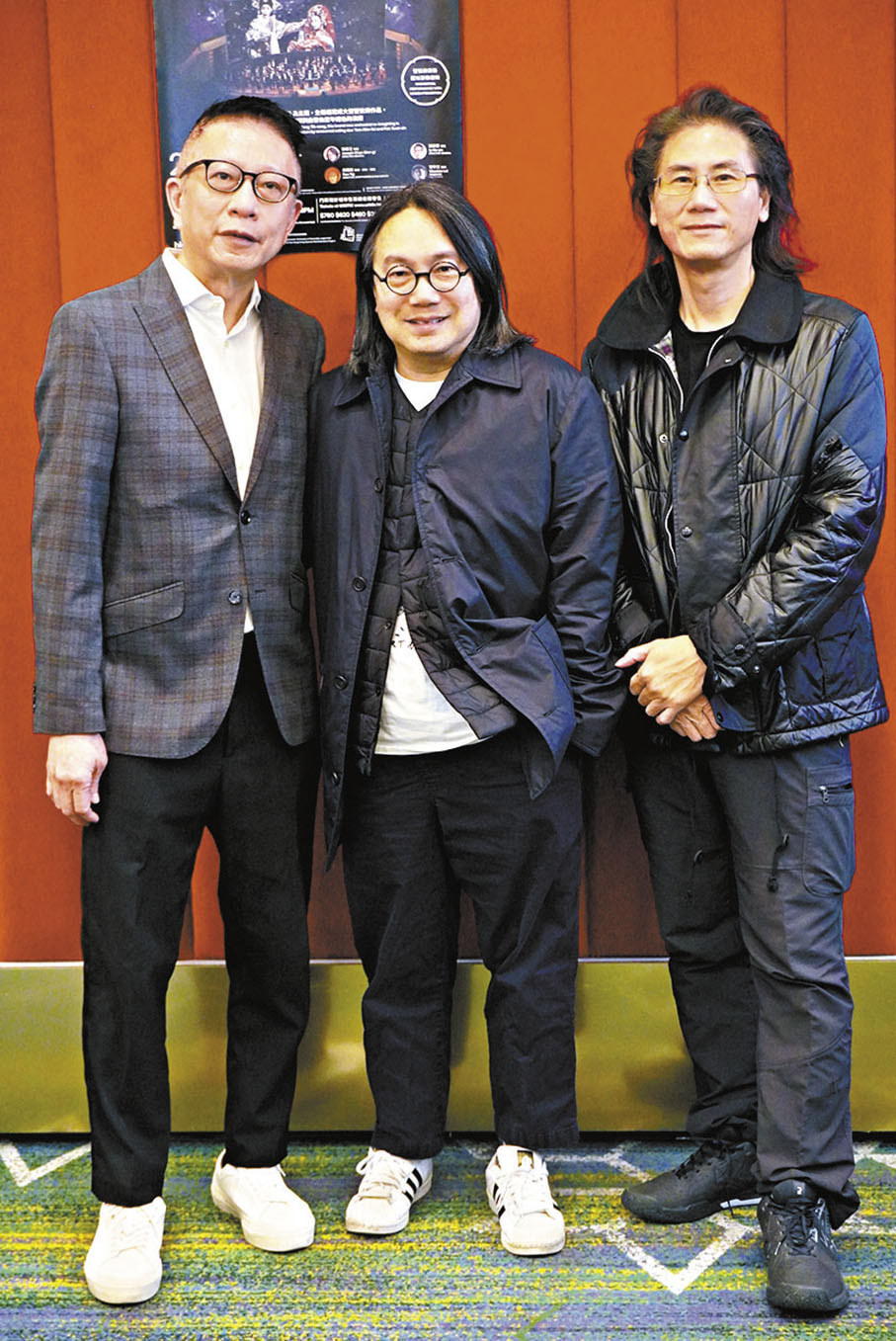 ◆左起：葉家寶、陳善之及吳國亮合照。