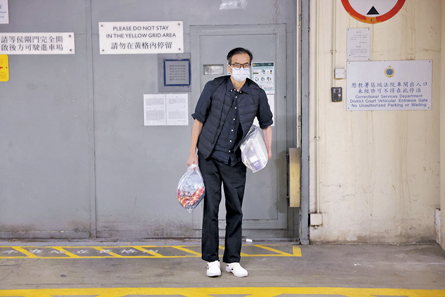◆鍾沛權昨日向法庭申請保釋獲批准。 香港文匯報記者鄧偉明  攝