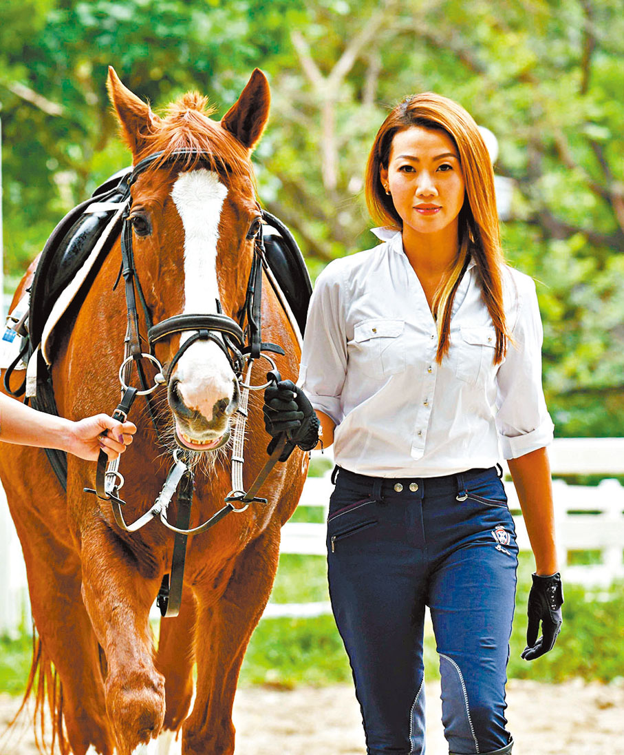 ◆香港首位華人女騎師江碧蕙。 資料圖片