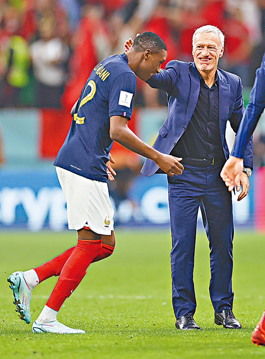 ◆高路梅安尼(左)成為迪甘斯的幸運福將。新華社