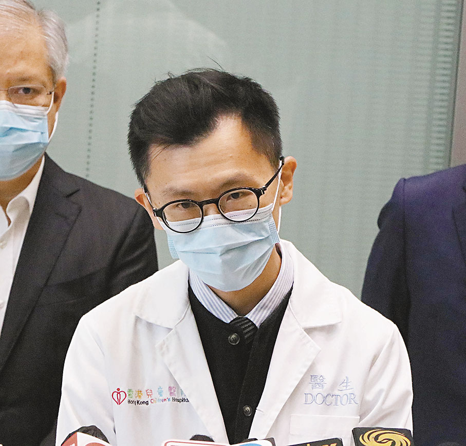 ◆ 香港兒童醫院心胸外科顧問醫生任力恒。 香港文匯報記者 北山彥 攝
