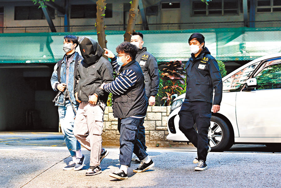 ◆案中被捕的37歲姓劉男主腦。香港文匯報記者鄧偉明 攝