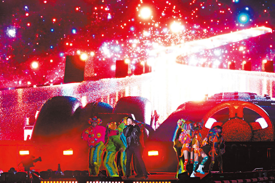 ◆ 黎明勁爆登場，氣勢十足。