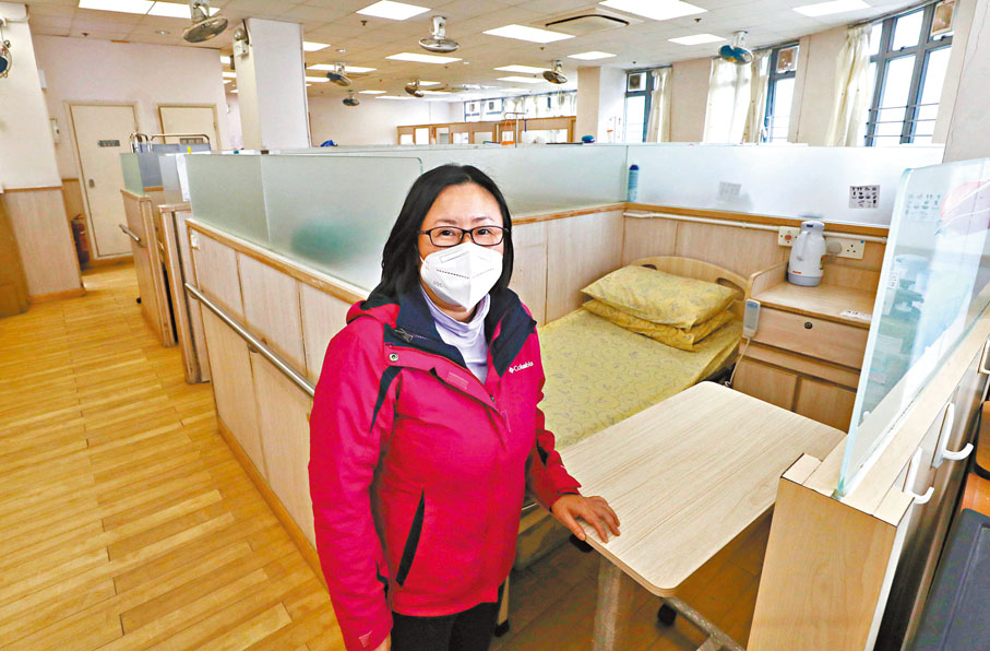 ◆方桂芳難忘第五波疫情時留守院舍，18天沒有歸家。香港文匯報記者  攝