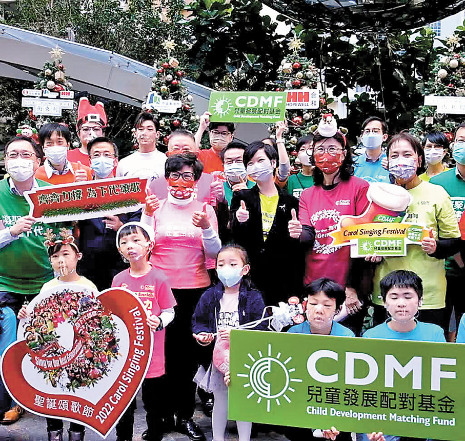 ◆義工隊到利東街參加頌歌節活動。