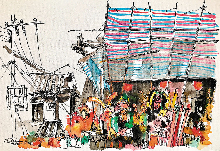 ◆岑延威《離島神功戲棚》