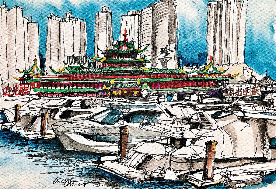 ◆岑延威《珍寶海鮮舫最後的倩影》