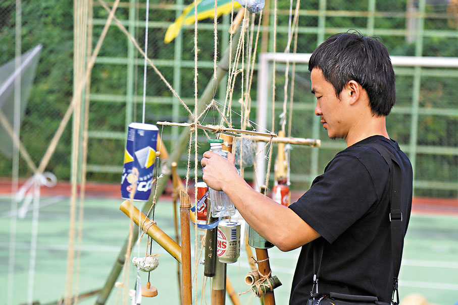 ◆參加者以想像和創意在藝術世界裏探索飛行概念。 受訪者供圖