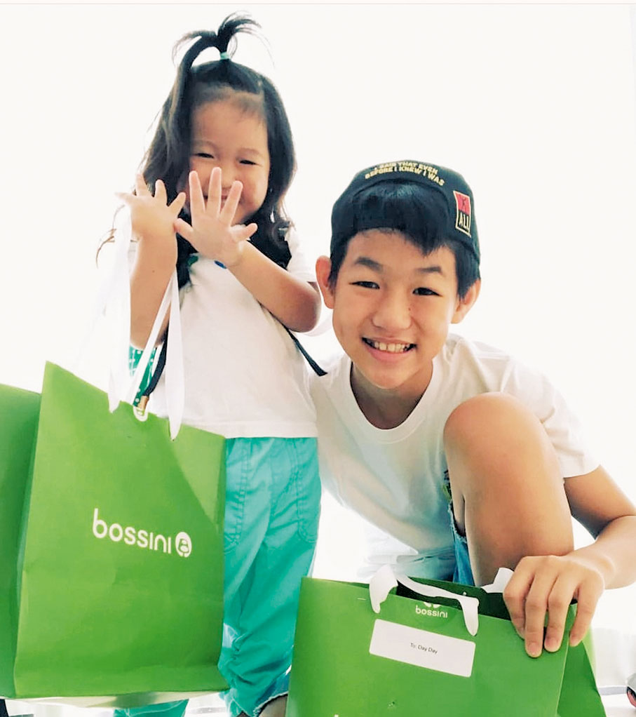 ◆蔣祖曼與一對子女關係親密。