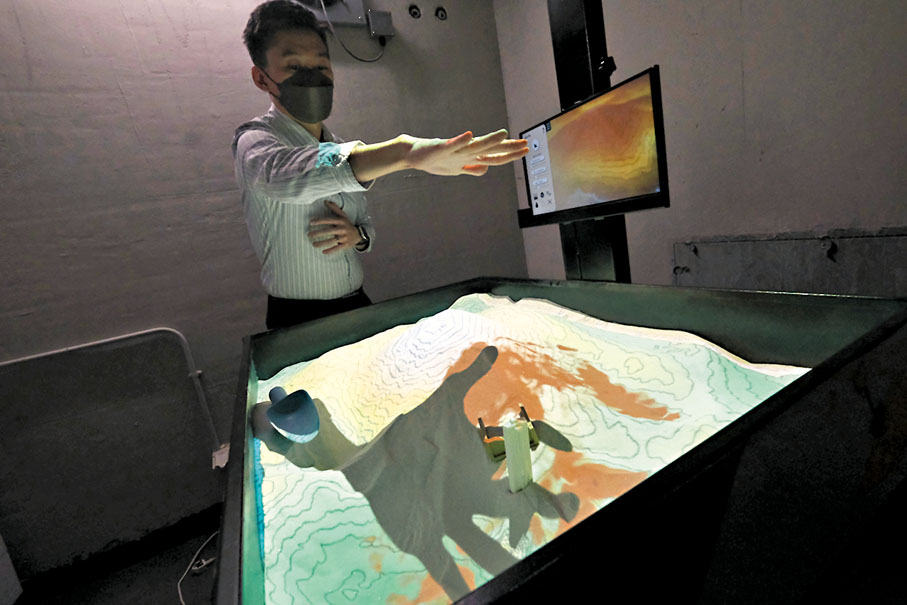 ◆「山泥傾瀉科技展學館」自去年9月起開放給公眾人士、學校或團體進行導賞參觀。香港文匯報記者涂穴  攝