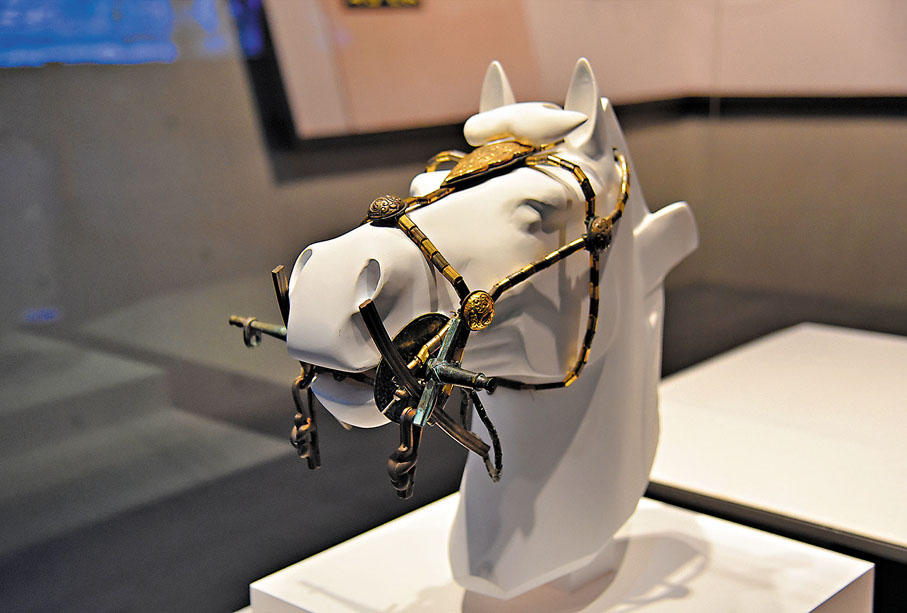 ◆展出的復原的馬勒。