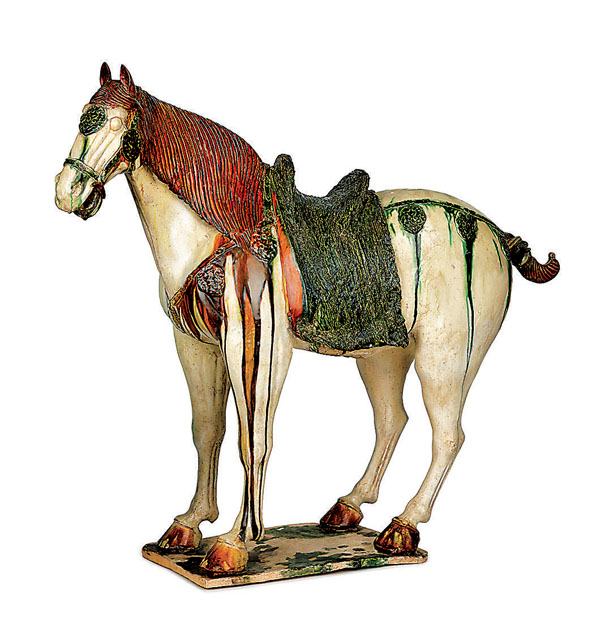 ◆唐三彩馬　圖片來源：香港珍藏大展