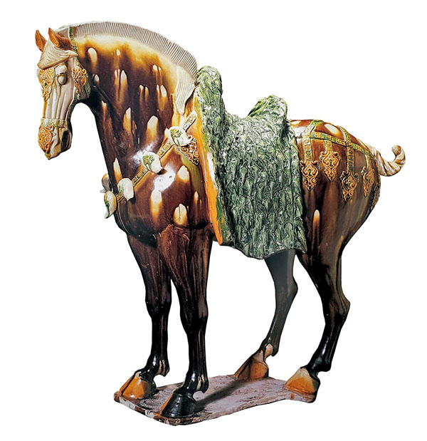 ◆唐三彩馬　圖片來源：蘇富比